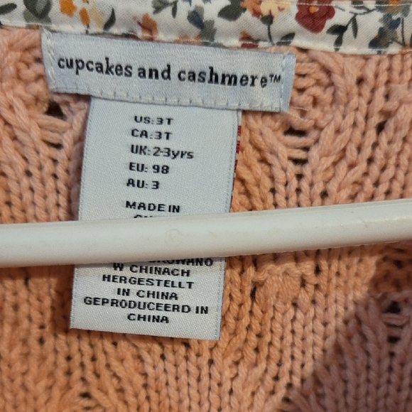 cupcakes & cashmere Blush Cable Knit Sweater - Picture 3 of 5